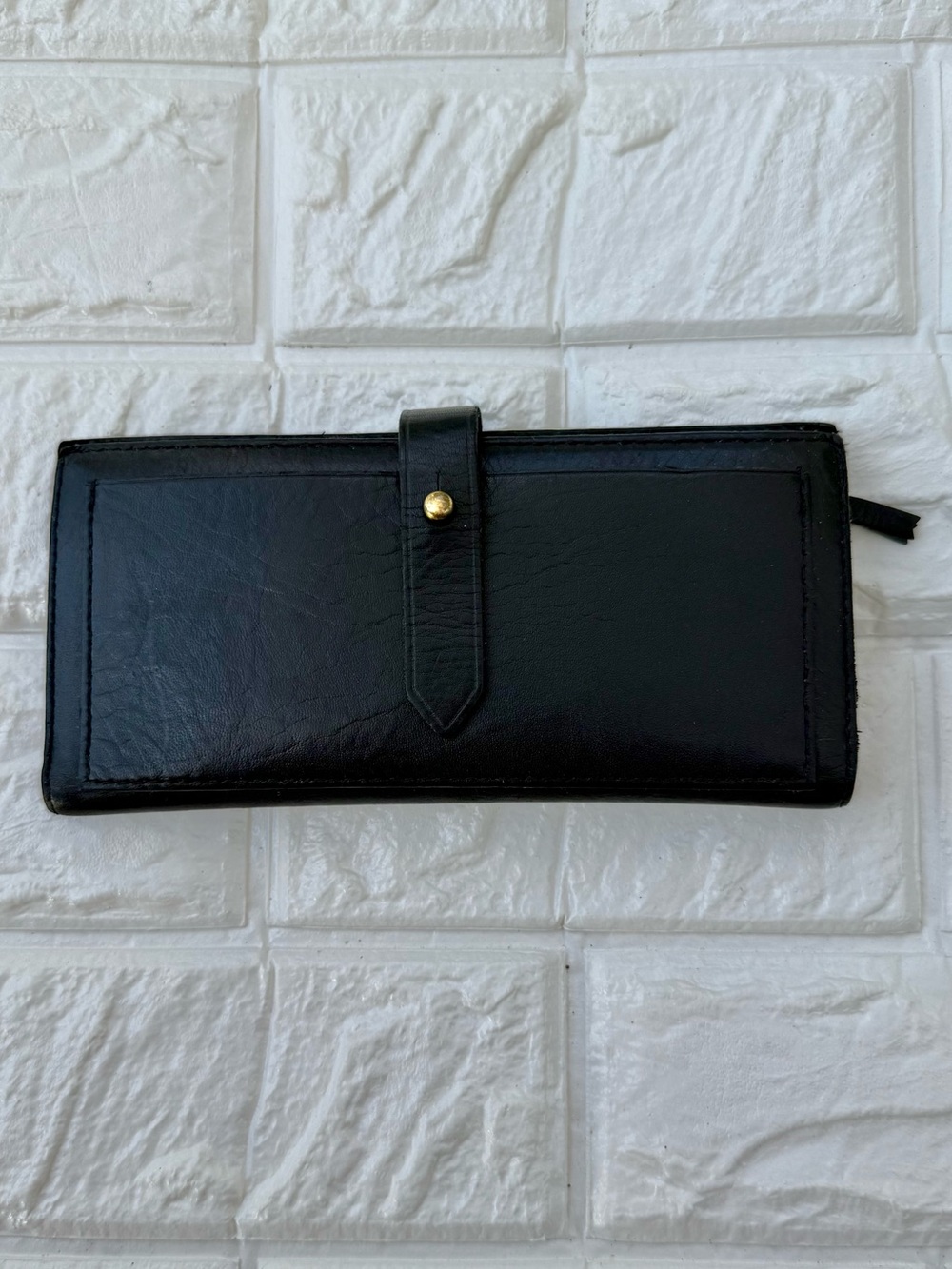 MADEWELL The Leather Post Wallet Black